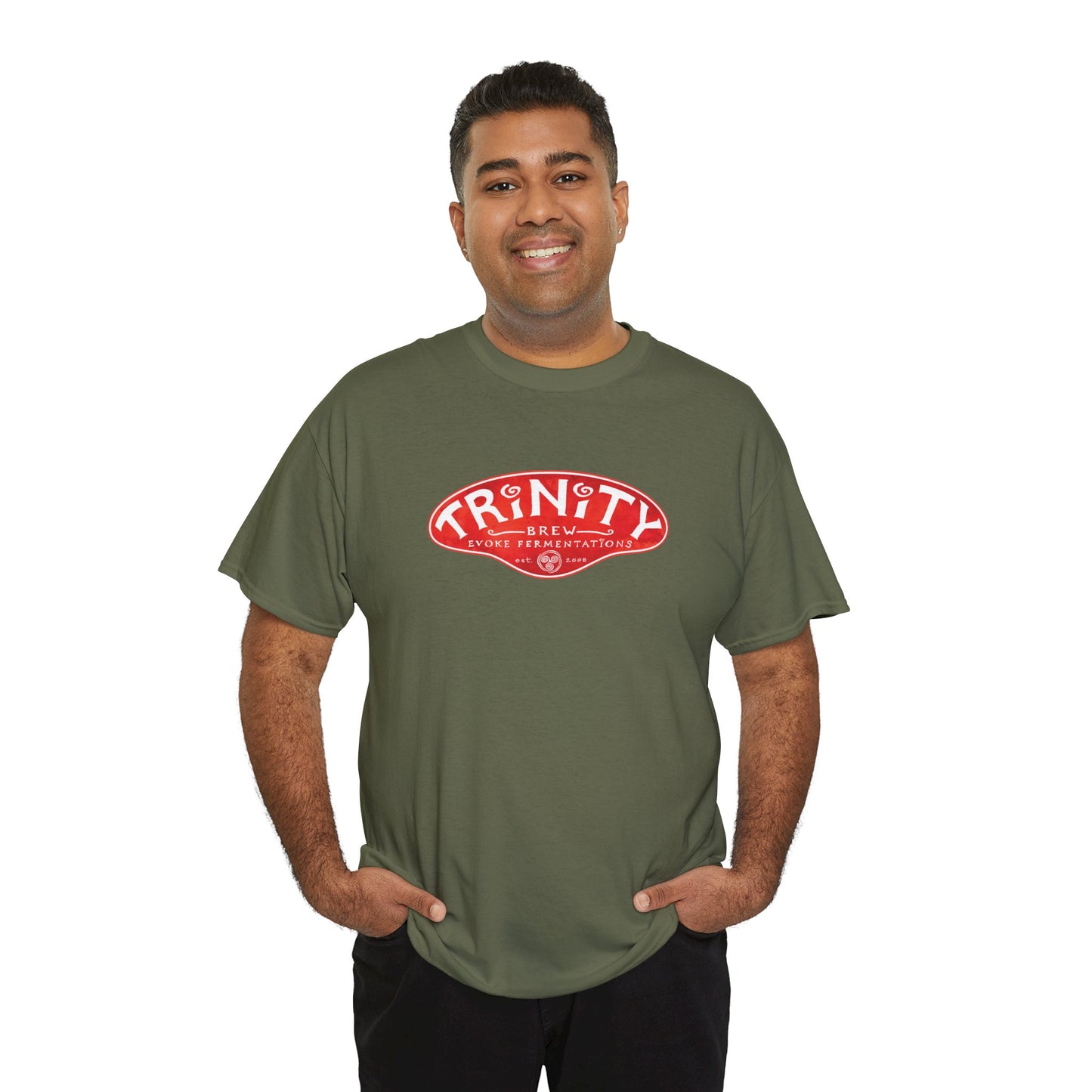TRiNiTY Classic Logo RED - Unisex Heavy Cotton Tee