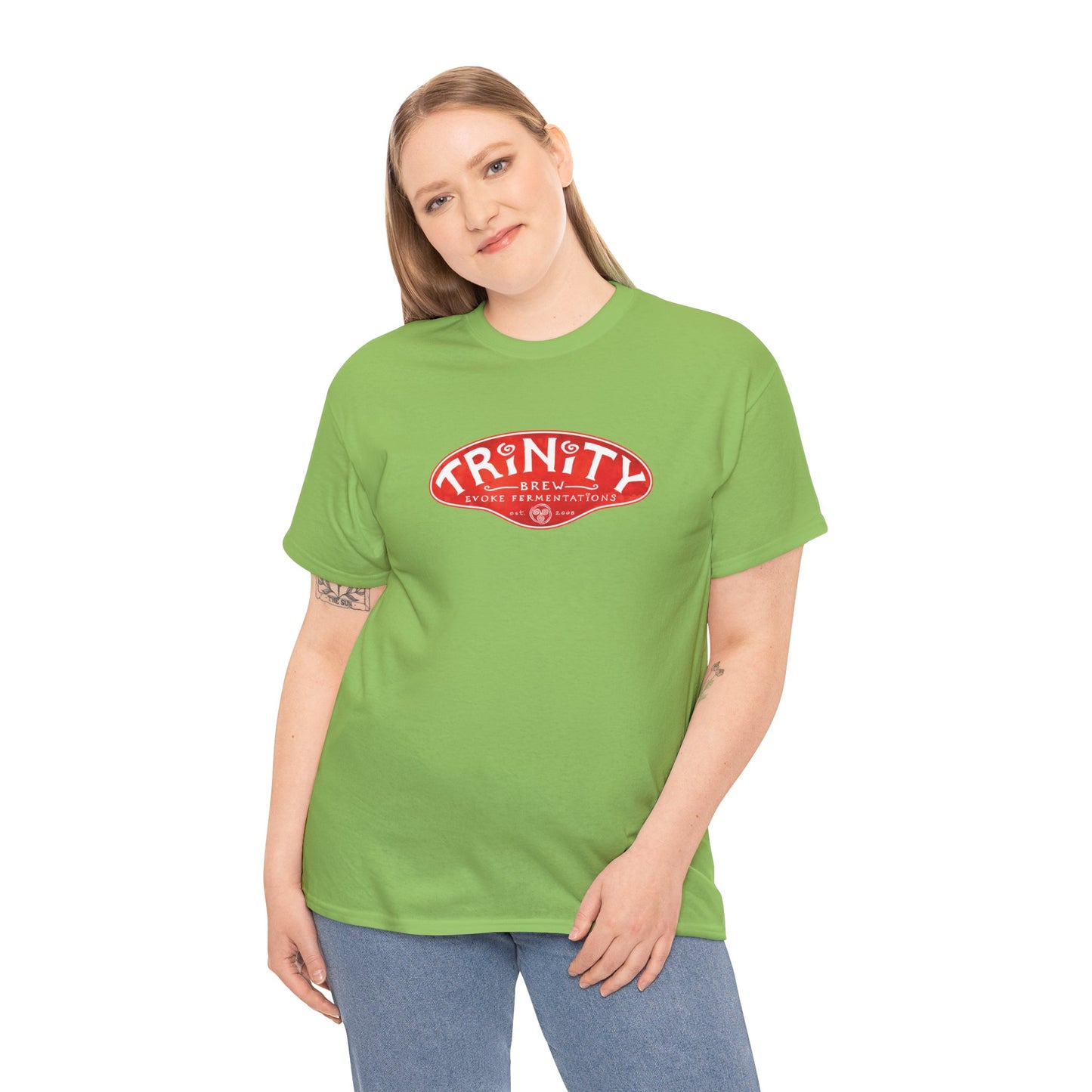 TRiNiTY Classic Logo RED - Unisex Heavy Cotton Tee
