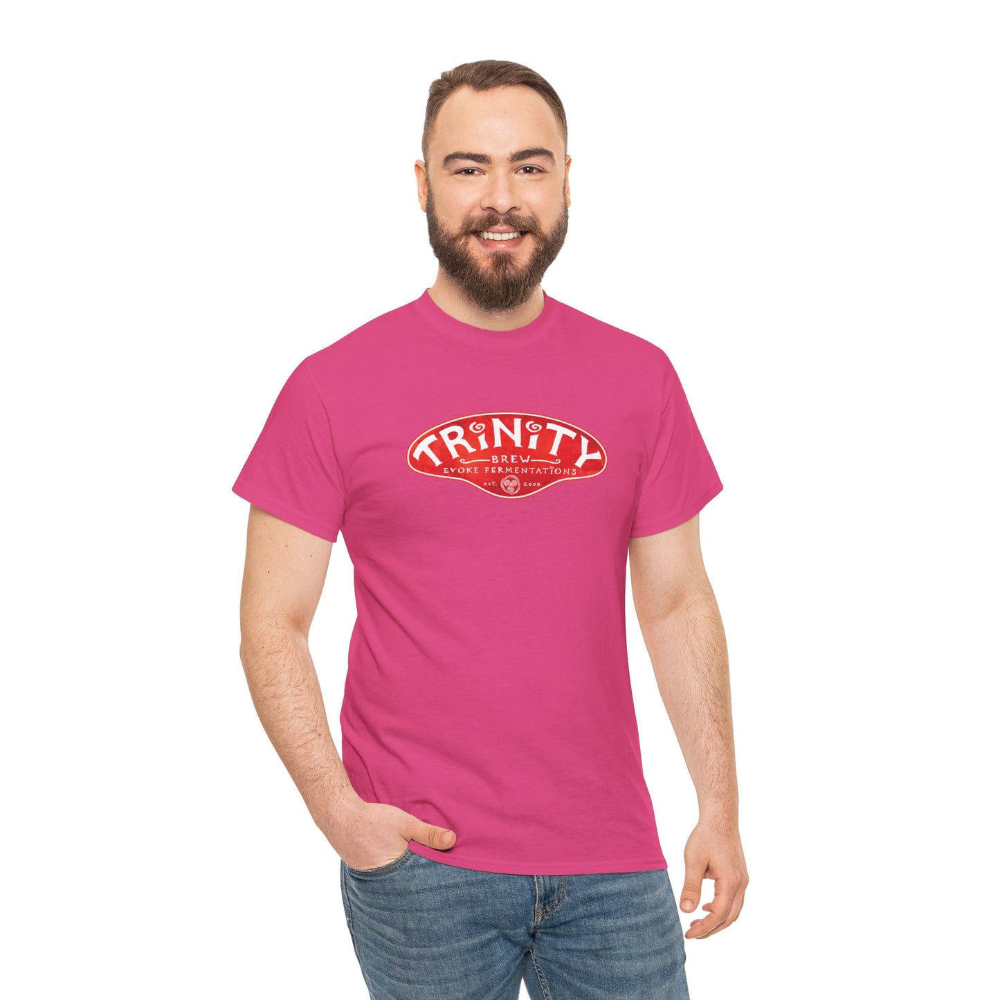 TRiNiTY Classic Logo RED - Unisex Heavy Cotton Tee