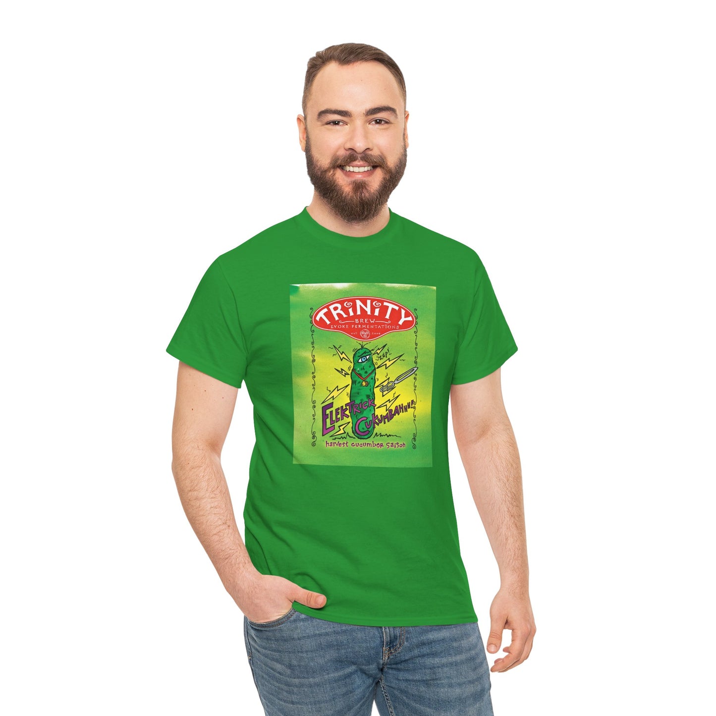 TRiNiTY Electrick Cucumbahh (Lighter Colors) - Unisex Heavy Cotton Tee