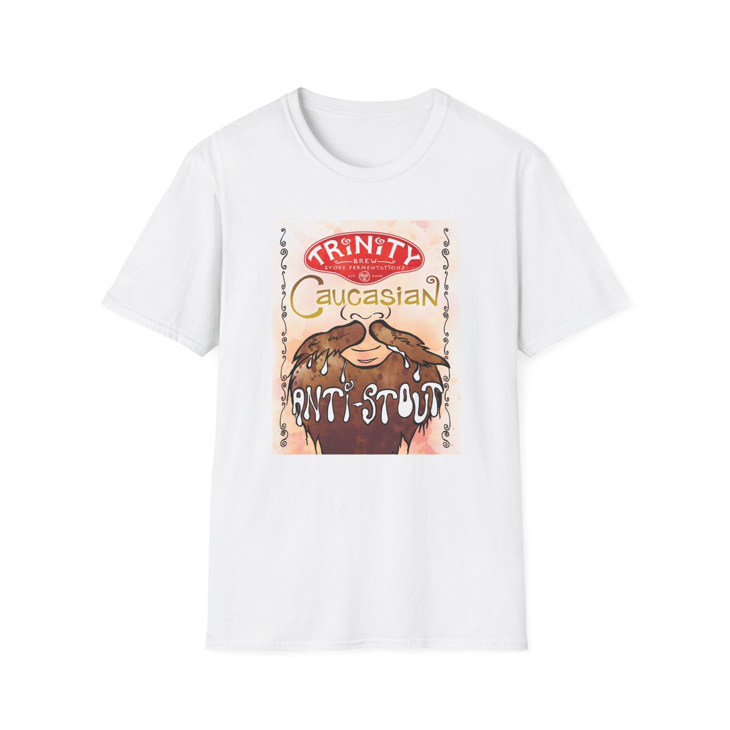 TRiNiTY Caucasian Anti-Stout - Unisex Softstyle T-Shirt