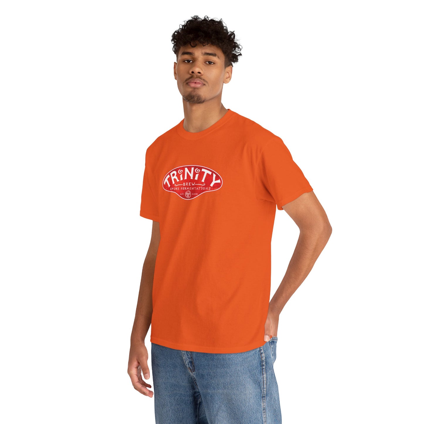 TRiNiTY Classic Logo RED - Unisex Heavy Cotton Tee