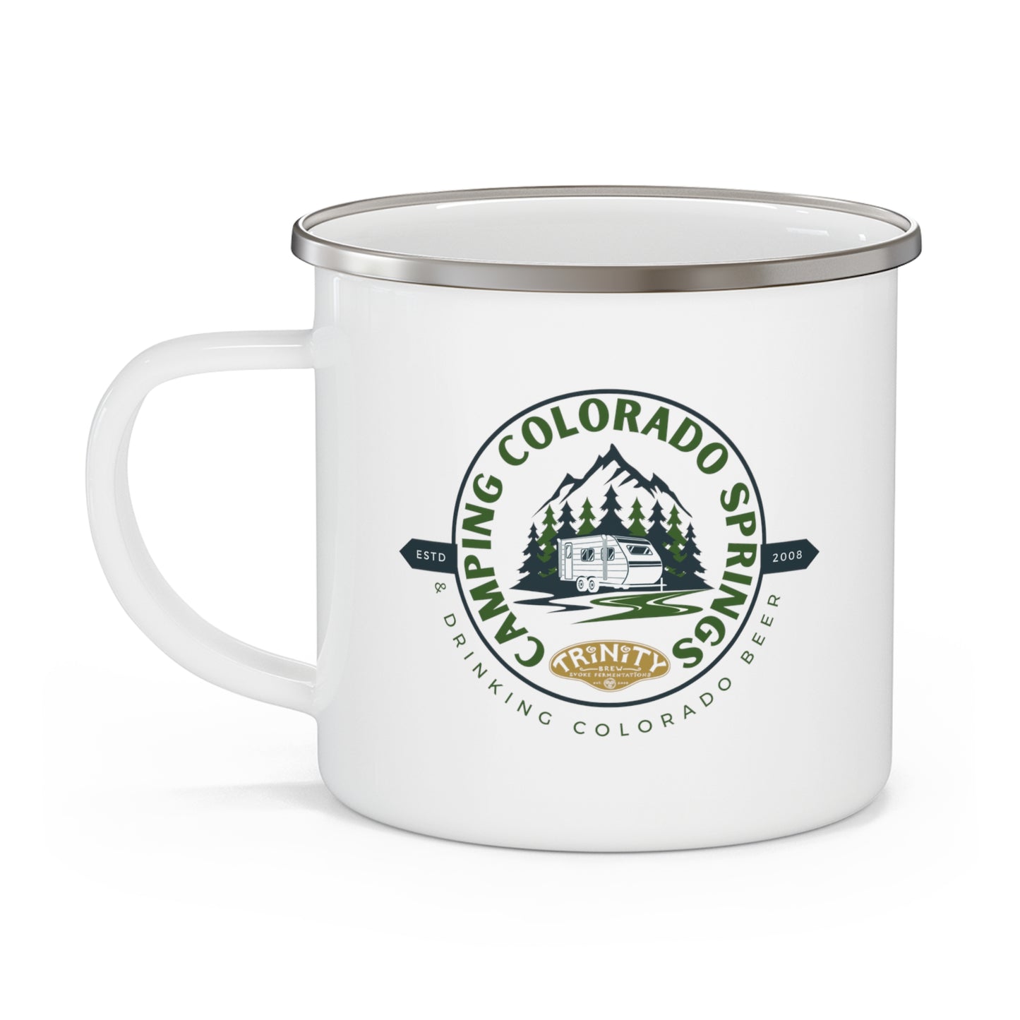 Camping Colorado Springs Drinking Colorado Beer Enamel Camping Mug