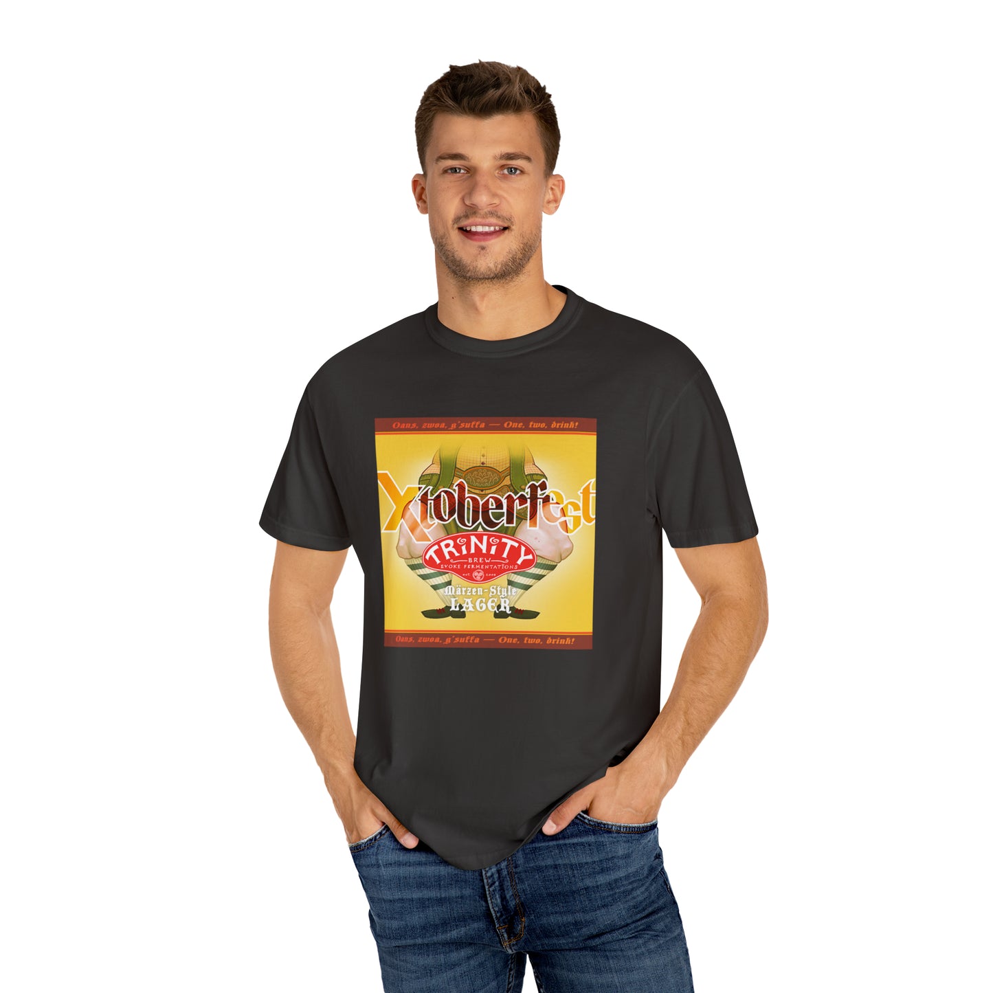 TRiNiTY Xtoberfest (Darker Colors) Oktoberfest T-Shirt - Unisex Garment-Dyed T-shirt