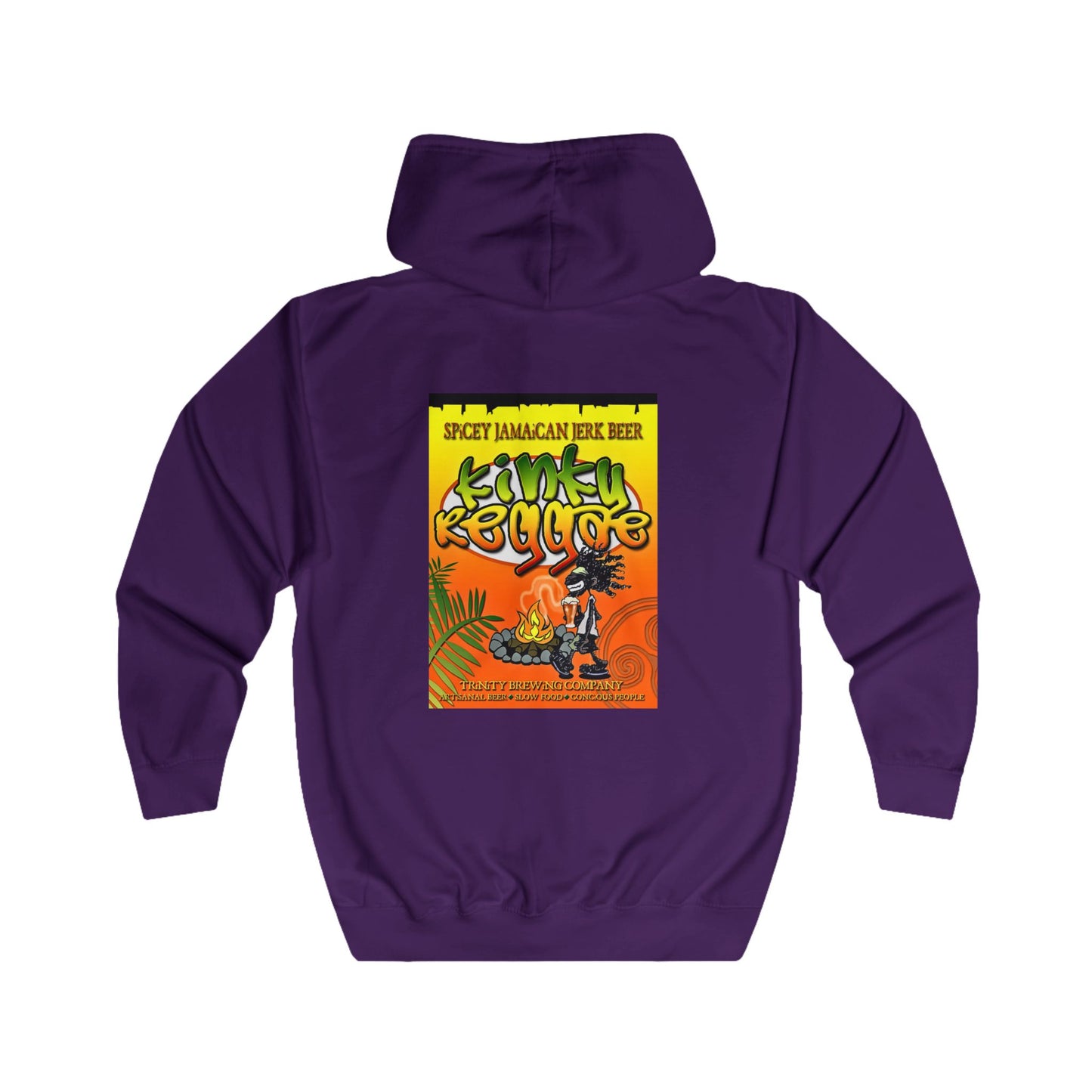 Funky Reggae Hoodie - Unisex Full Zip Hoodie