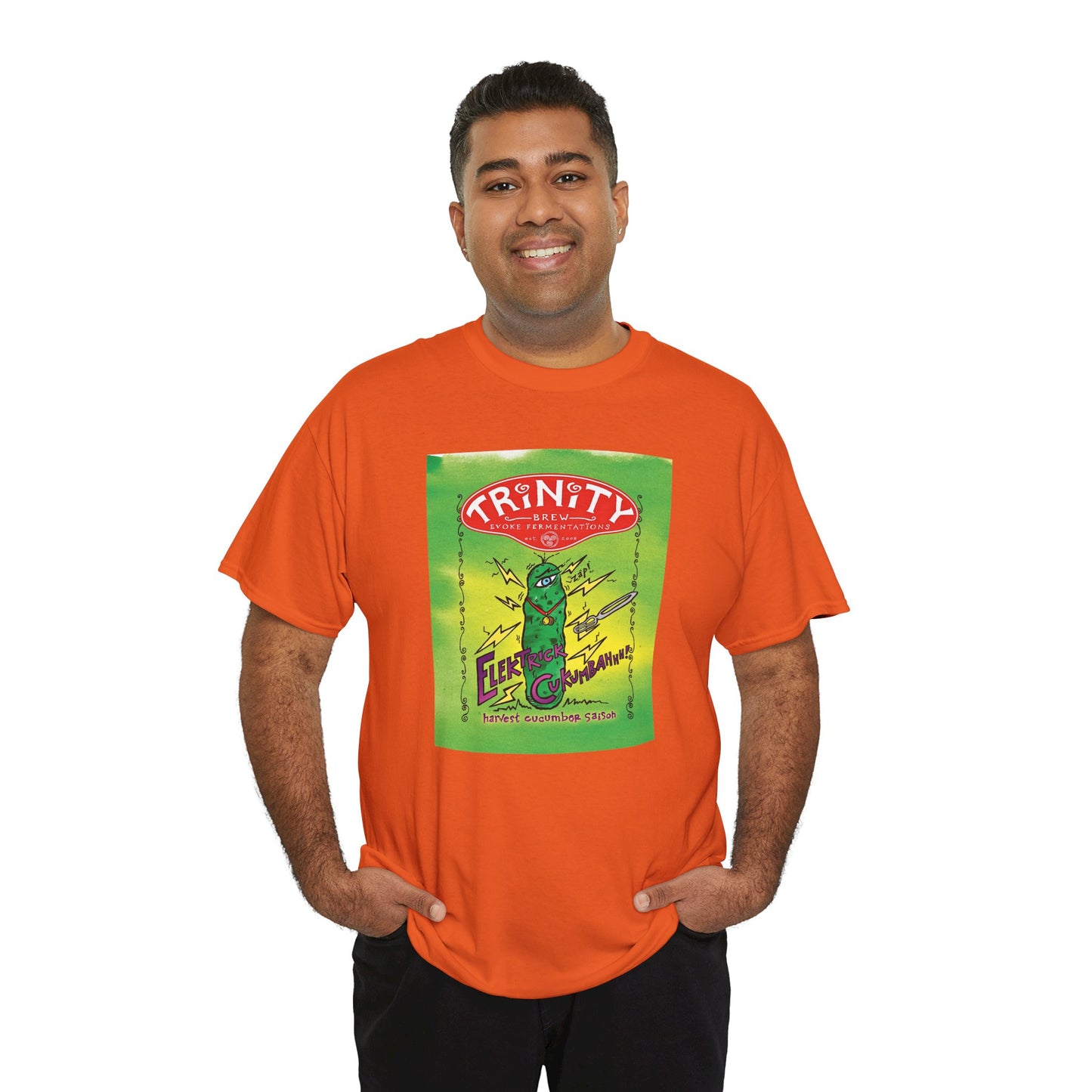 TRiNiTY Electrick Cucumbahh (Lighter Colors) - Unisex Heavy Cotton Tee