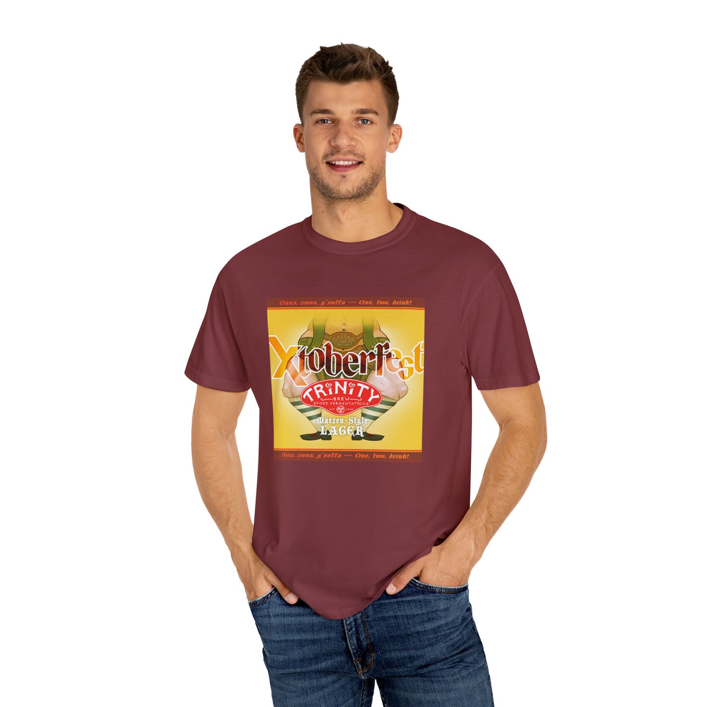 TRiNiTY Xtoberfest (Darker Colors) Oktoberfest T-Shirt - Unisex Garment-Dyed T-shirt