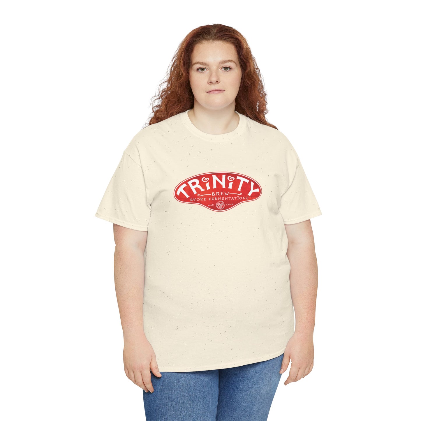TRiNiTY Classic Logo RED - Unisex Heavy Cotton Tee