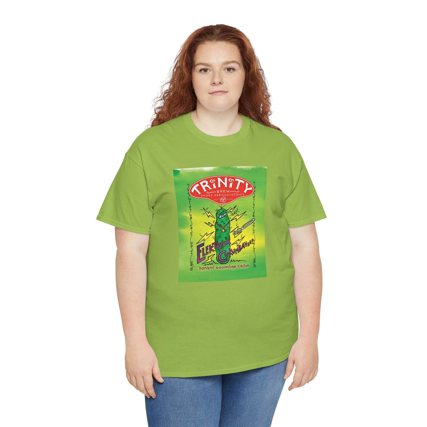 TRiNiTY Electrick Cucumbahh (Lighter Colors) - Unisex Heavy Cotton Tee