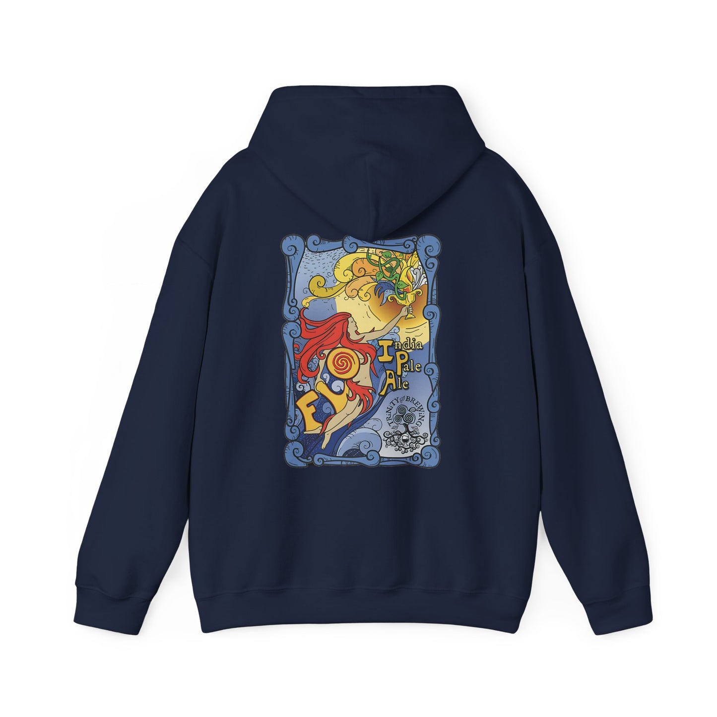 Trinity logo Front with Flo logo back Unisex Heavy Blend™ Hooded Sweatshirt