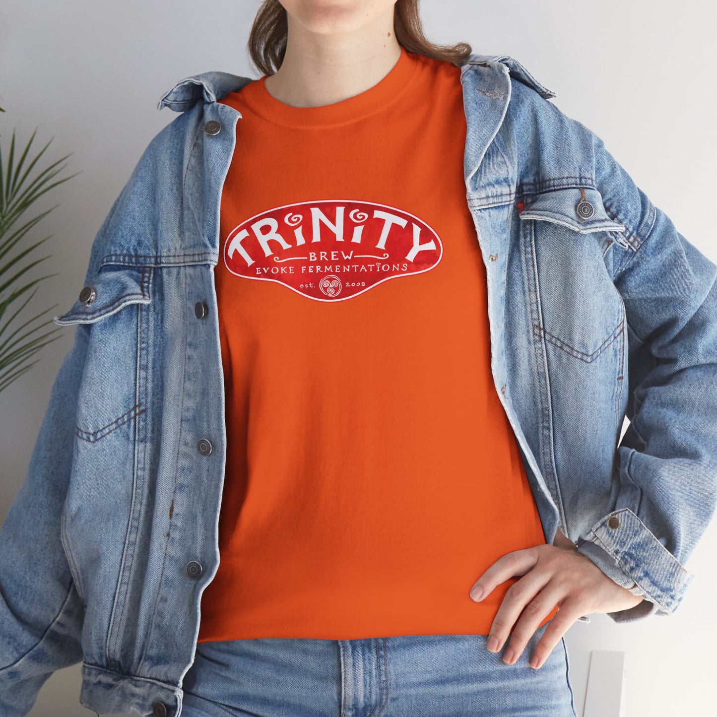 TRiNiTY Classic Logo RED - Unisex Heavy Cotton Tee