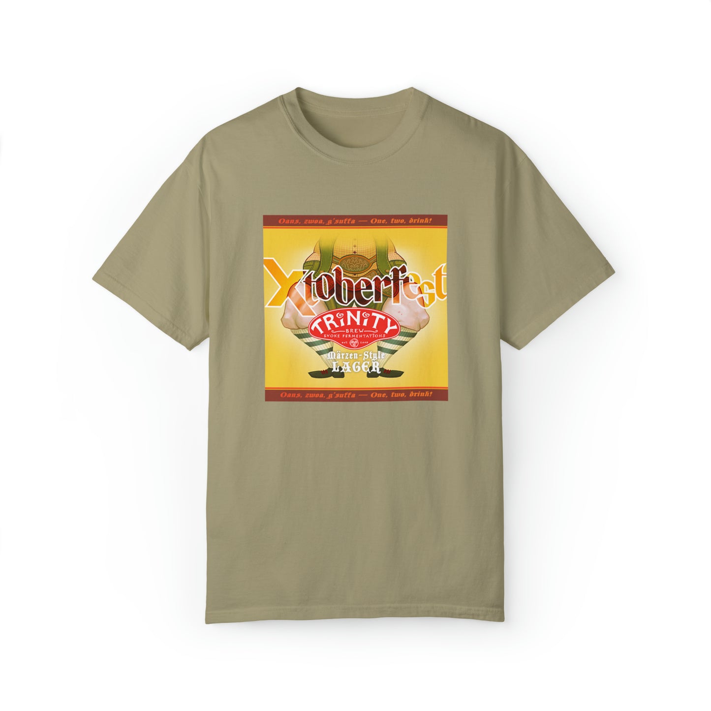 TRiNiTY Xtoberfest! T-Shirt (Lighter Colors) Oktoberfest Bier - Unisex Garment-Dyed T-shirt