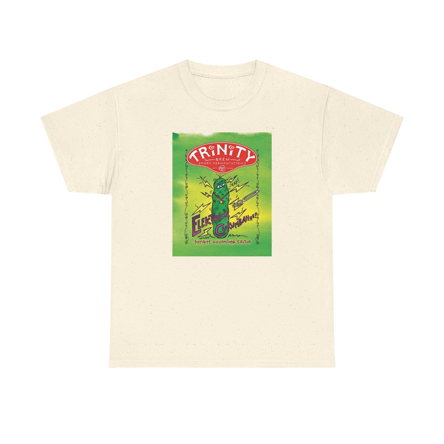 TRiNiTY Electrick Cucumbahh (Lighter Colors) - Unisex Heavy Cotton Tee