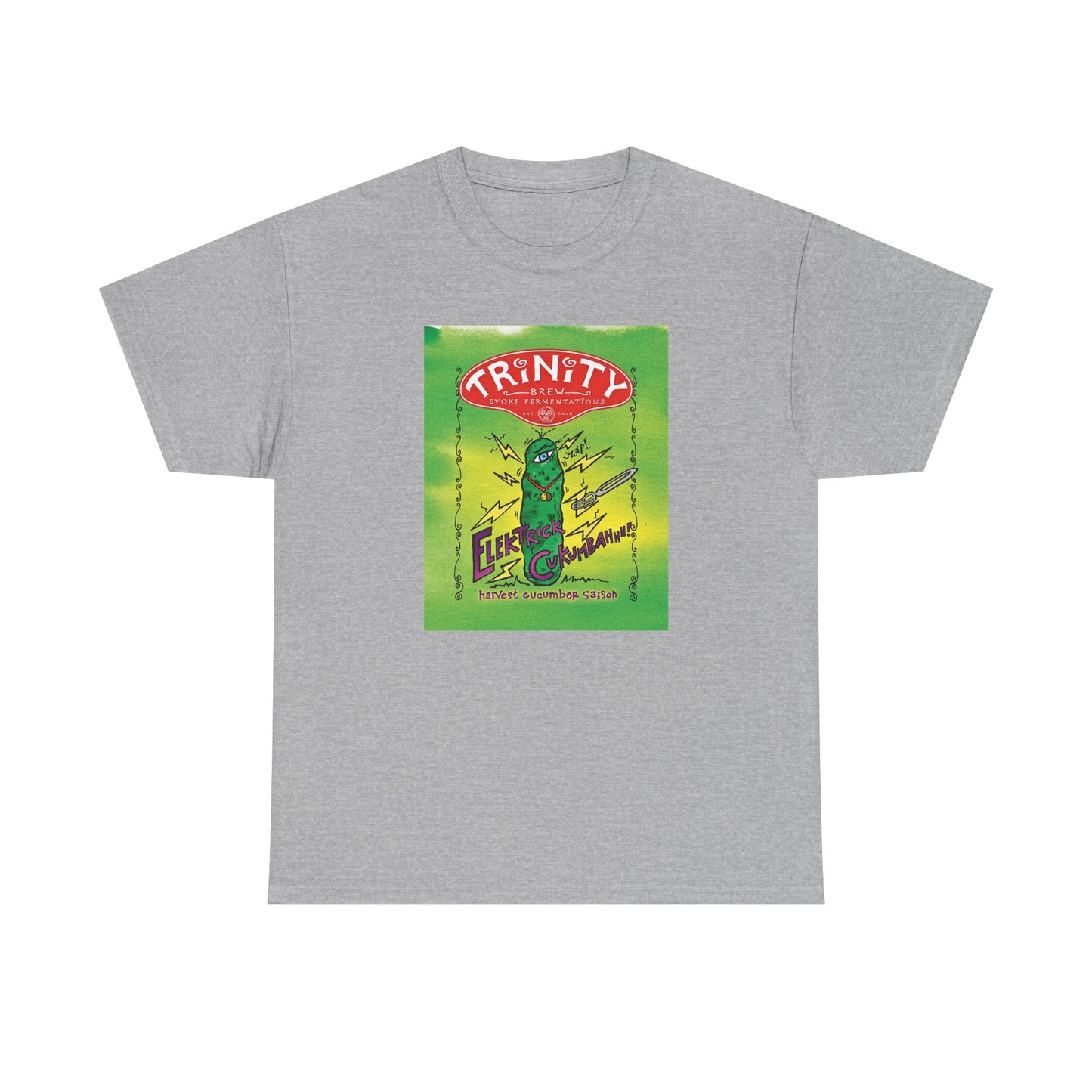 TRiNiTY Electrick Cucumbahh (Lighter Colors) - Unisex Heavy Cotton Tee