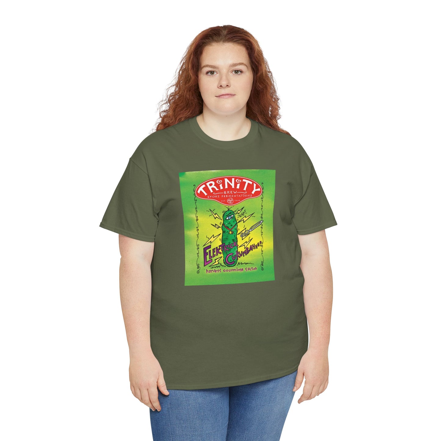 TRiNiTY Electric Cukumbahh (Darker Colors) - Unisex Heavy Cotton Tee