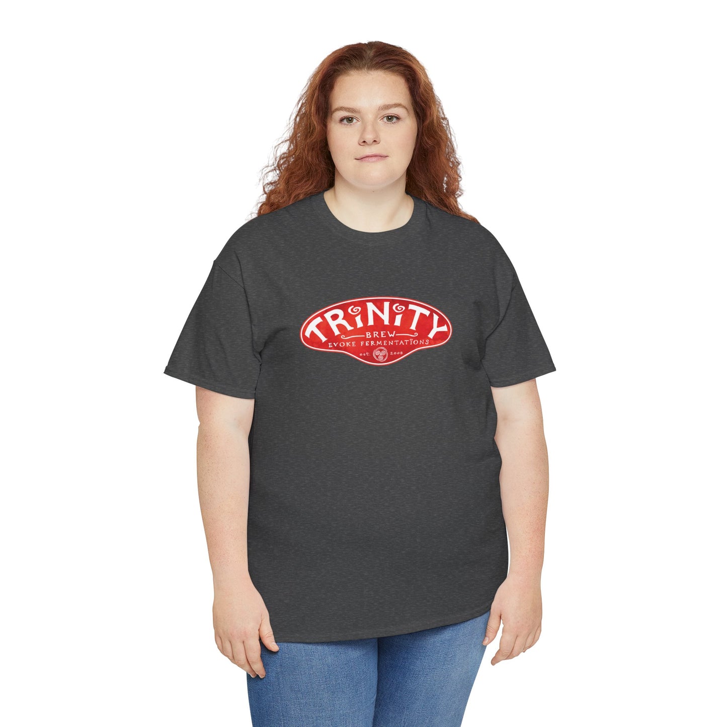 TRiNiTY Classic Logo RED - Unisex Heavy Cotton Tee