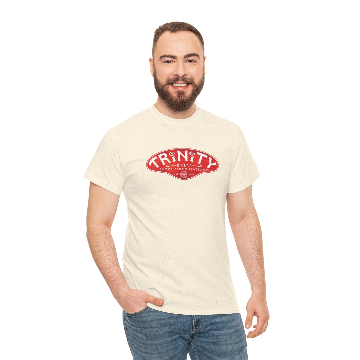 TRiNiTY Classic Logo RED - Unisex Heavy Cotton Tee