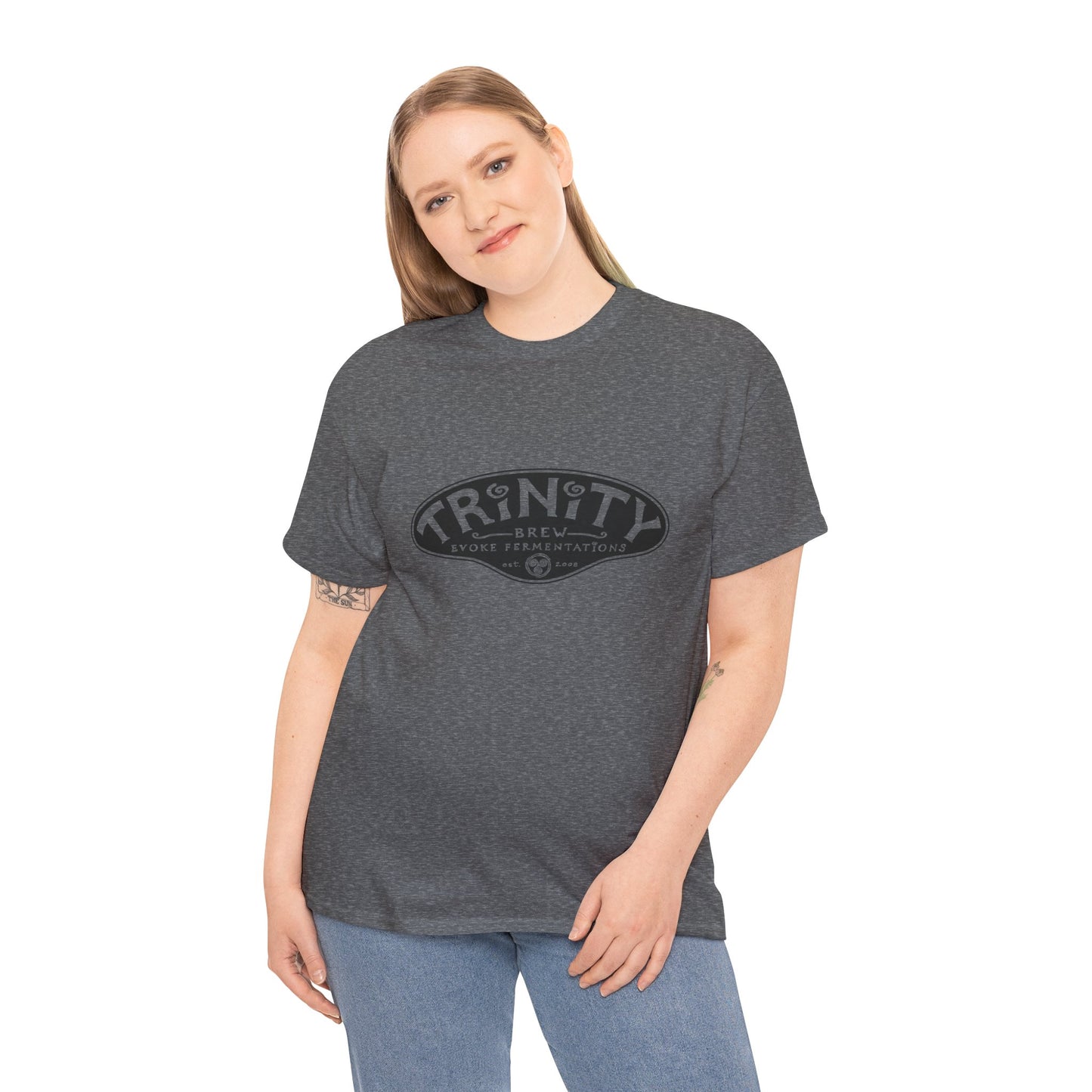 TRiNiTY Classic Logo/ Black - Unisex Heavy Cotton Tee