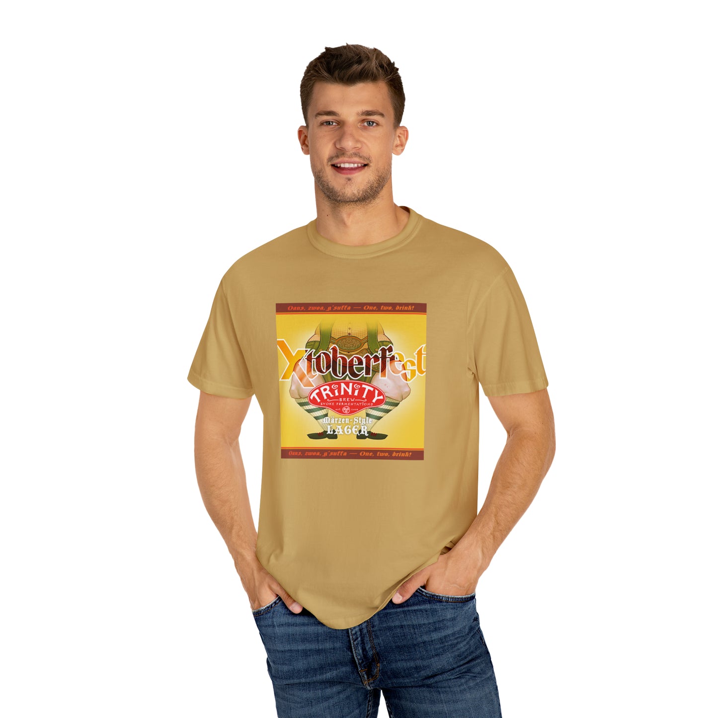 TRiNiTY Xtoberfest! T-Shirt (Lighter Colors) Oktoberfest Bier - Unisex Garment-Dyed T-shirt