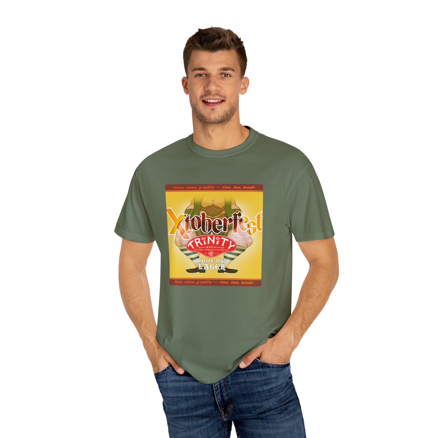 TRiNiTY Xtoberfest (Darker Colors) Oktoberfest T-Shirt - Unisex Garment-Dyed T-shirt