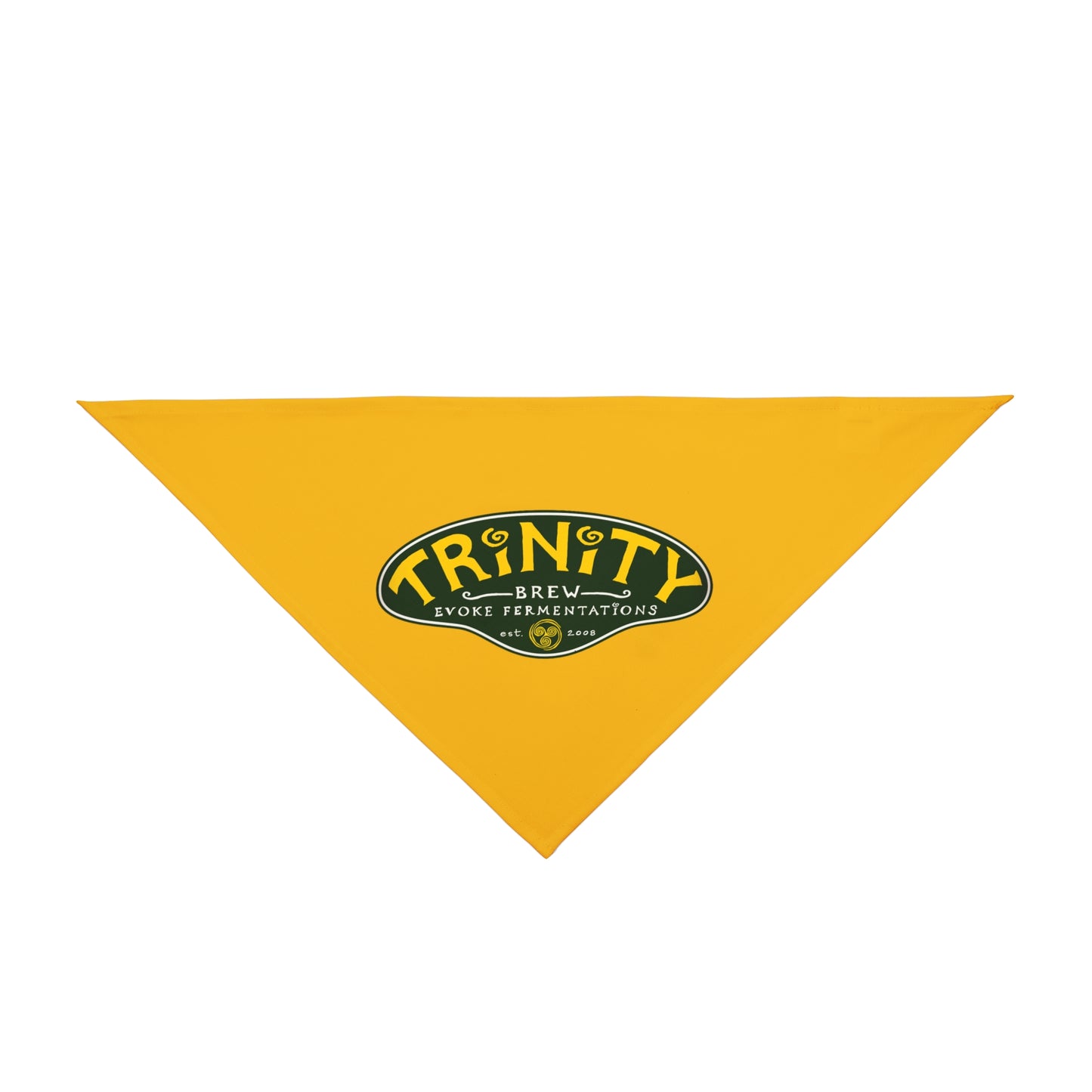 TRiNiTY Classic Logo Gold/ Green - Pet Bandana