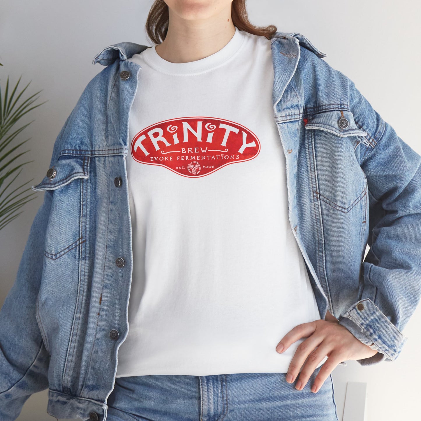 TRiNiTY Classic Logo RED - Unisex Heavy Cotton Tee