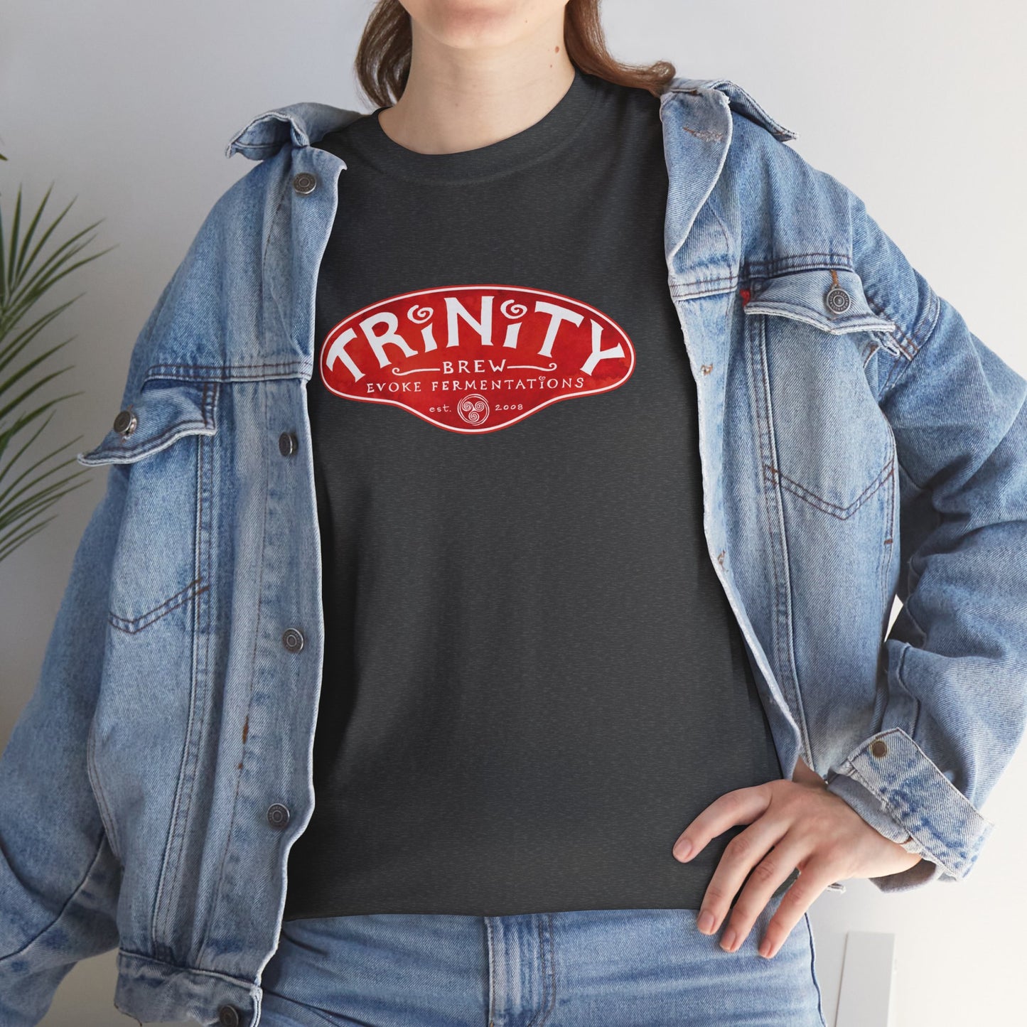 TRiNiTY Classic Logo RED - Unisex Heavy Cotton Tee