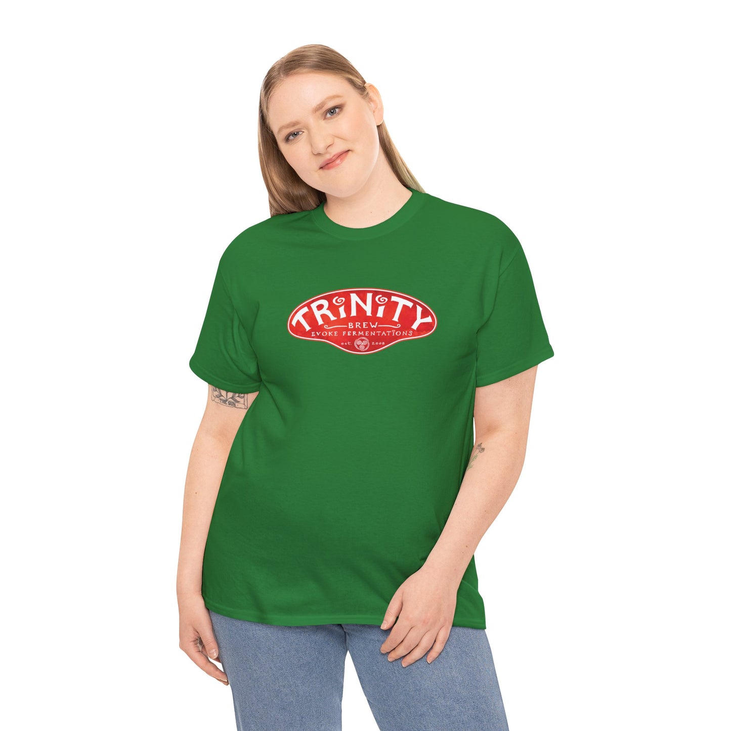 TRiNiTY Classic Logo RED - Unisex Heavy Cotton Tee