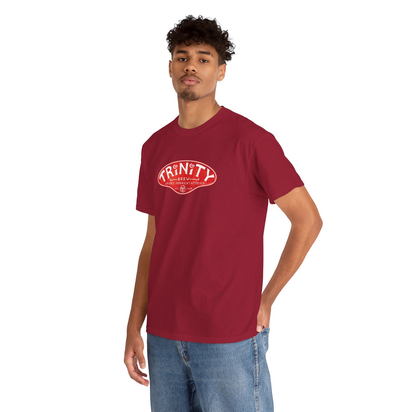 TRiNiTY Classic Logo RED - Unisex Heavy Cotton Tee