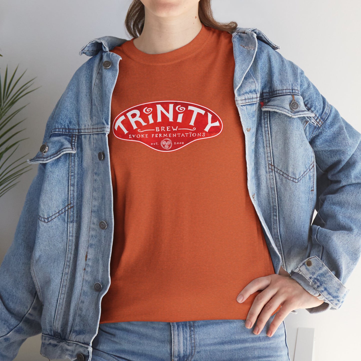 TRiNiTY Classic Logo RED - Unisex Heavy Cotton Tee