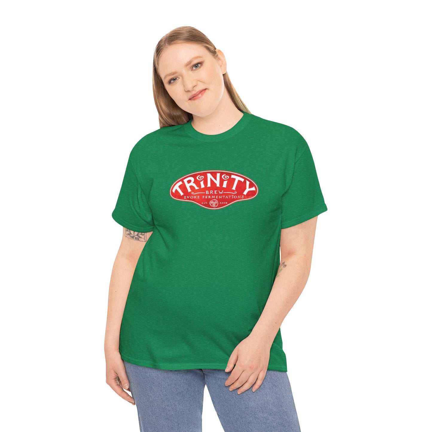 TRiNiTY Classic Logo RED - Unisex Heavy Cotton Tee