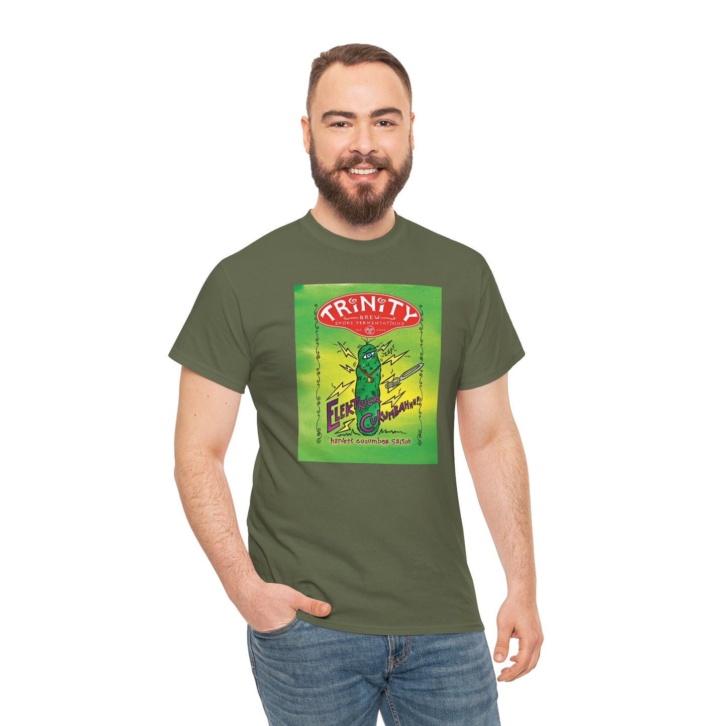 TRiNiTY Electric Cukumbahh (Darker Colors) - Unisex Heavy Cotton Tee