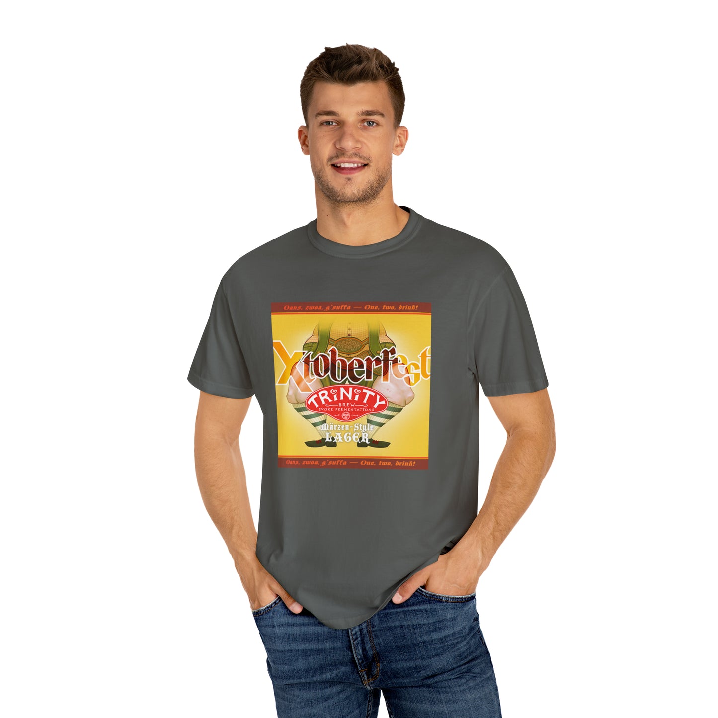 TRiNiTY Xtoberfest (Darker Colors) Oktoberfest T-Shirt - Unisex Garment-Dyed T-shirt