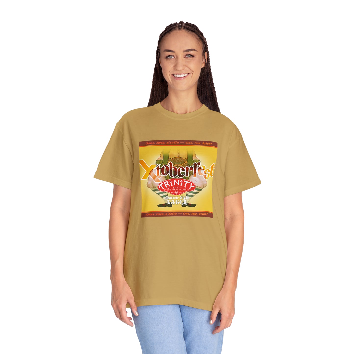 TRiNiTY Xtoberfest! T-Shirt (Lighter Colors) Oktoberfest Bier - Unisex Garment-Dyed T-shirt