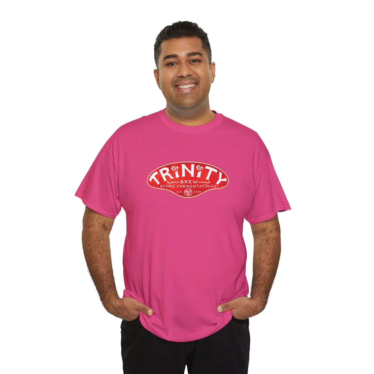 TRiNiTY Classic Logo RED - Unisex Heavy Cotton Tee