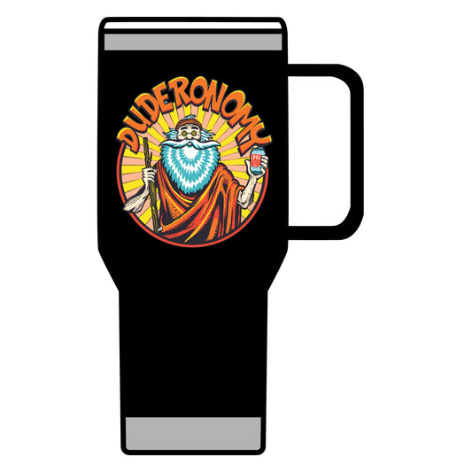 Duderonomy Travel Mug, 20oz, Funny Travel Mug, Beer Lover's Gift, Cool Beer Mug, Travel Coffee Cup, Unique Gift Idea