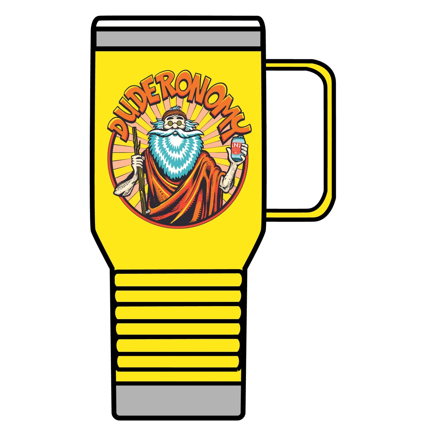 Duderonomy Travel Mug, 20oz, Funny Travel Mug, Beer Lover's Gift, Cool Beer Mug, Travel Coffee Cup, Unique Gift Idea
