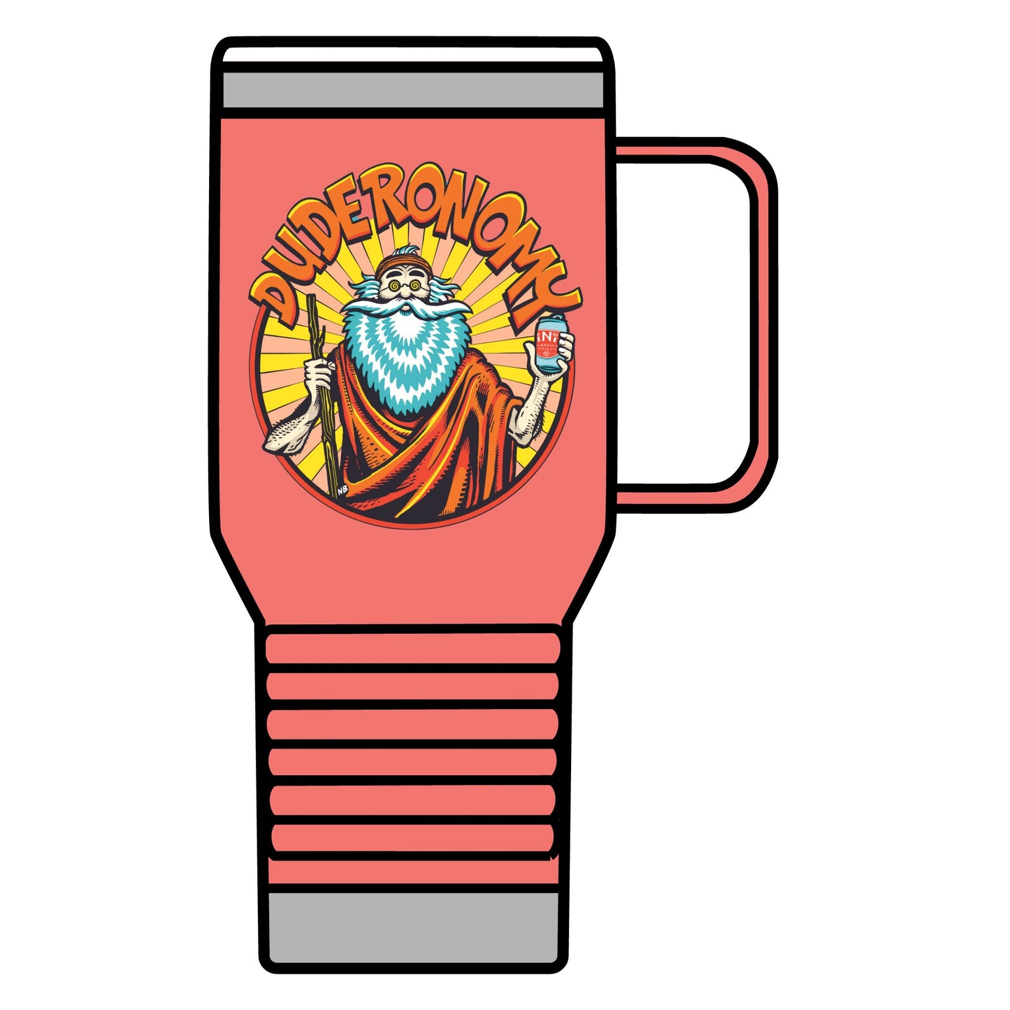 Duderonomy Travel Mug, 20oz, Funny Travel Mug, Beer Lover's Gift, Cool Beer Mug, Travel Coffee Cup, Unique Gift Idea