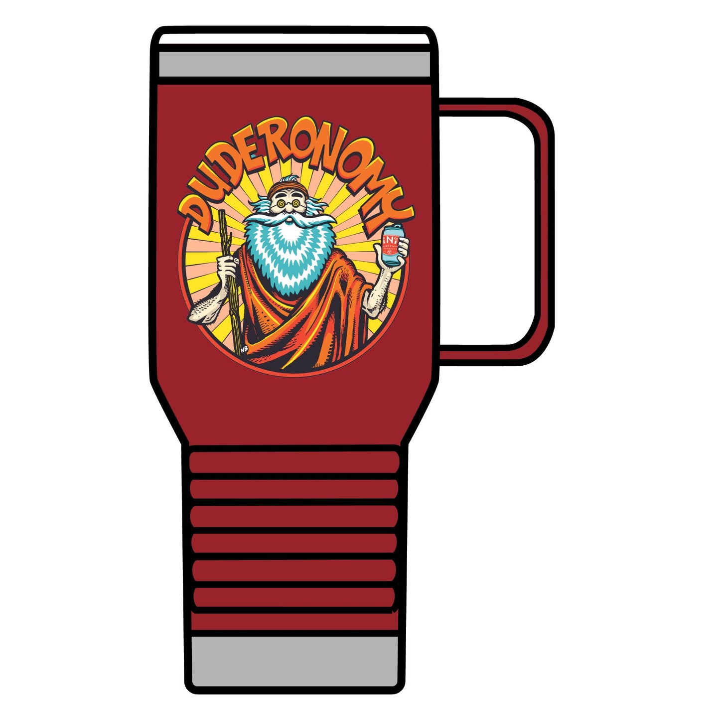 Duderonomy Travel Mug, 20oz, Funny Travel Mug, Beer Lover's Gift, Cool Beer Mug, Travel Coffee Cup, Unique Gift Idea