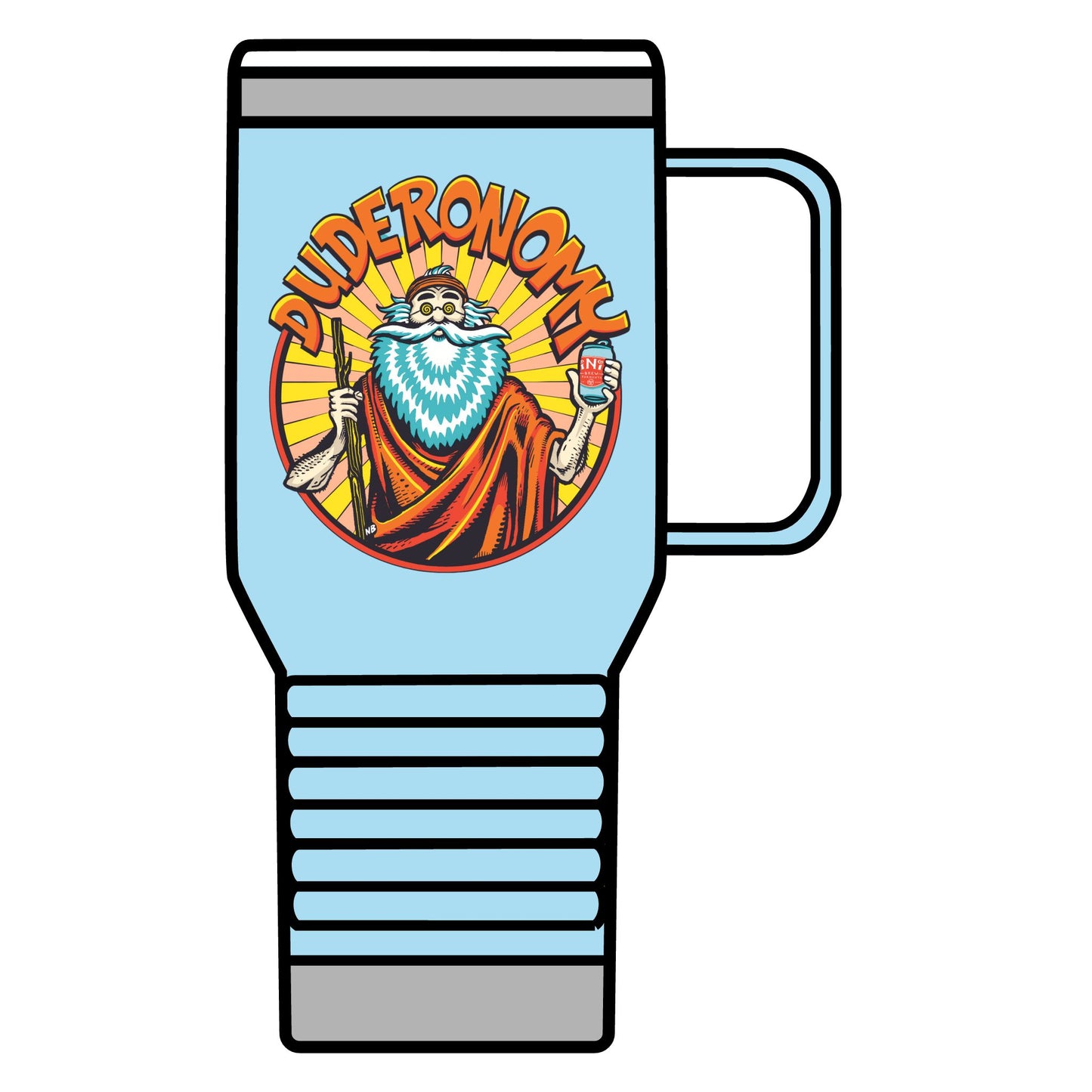 Duderonomy Travel Mug, 20oz, Funny Travel Mug, Beer Lover's Gift, Cool Beer Mug, Travel Coffee Cup, Unique Gift Idea