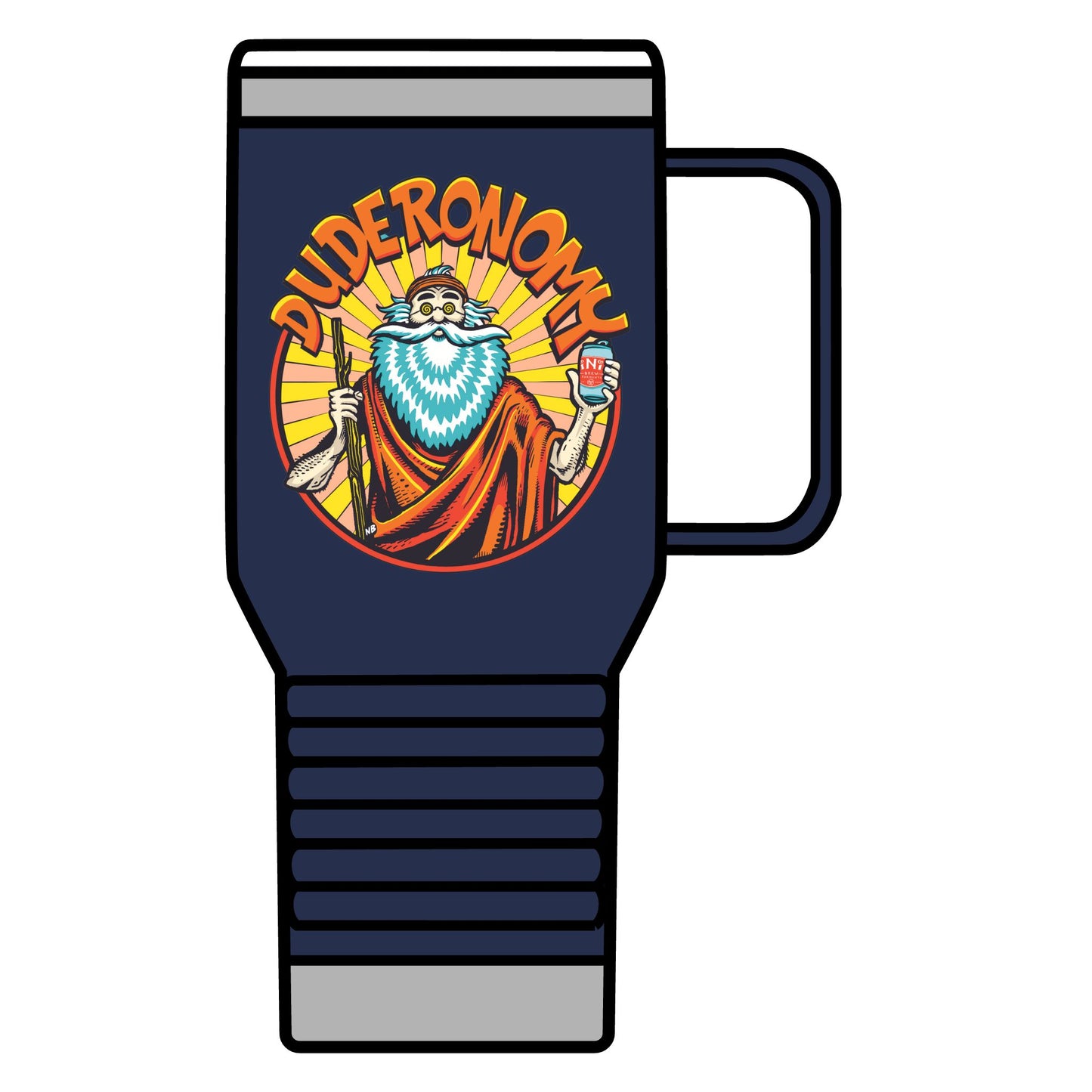 Duderonomy Travel Mug, 20oz, Funny Travel Mug, Beer Lover's Gift, Cool Beer Mug, Travel Coffee Cup, Unique Gift Idea
