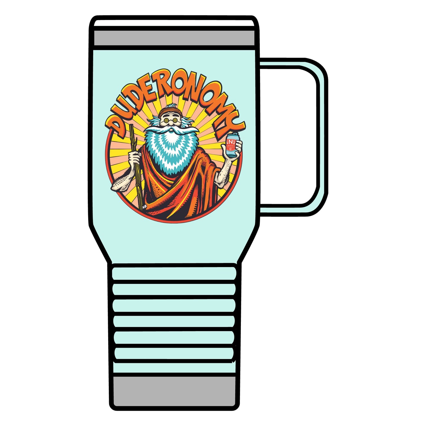 Duderonomy Travel Mug, 20oz, Funny Travel Mug, Beer Lover's Gift, Cool Beer Mug, Travel Coffee Cup, Unique Gift Idea