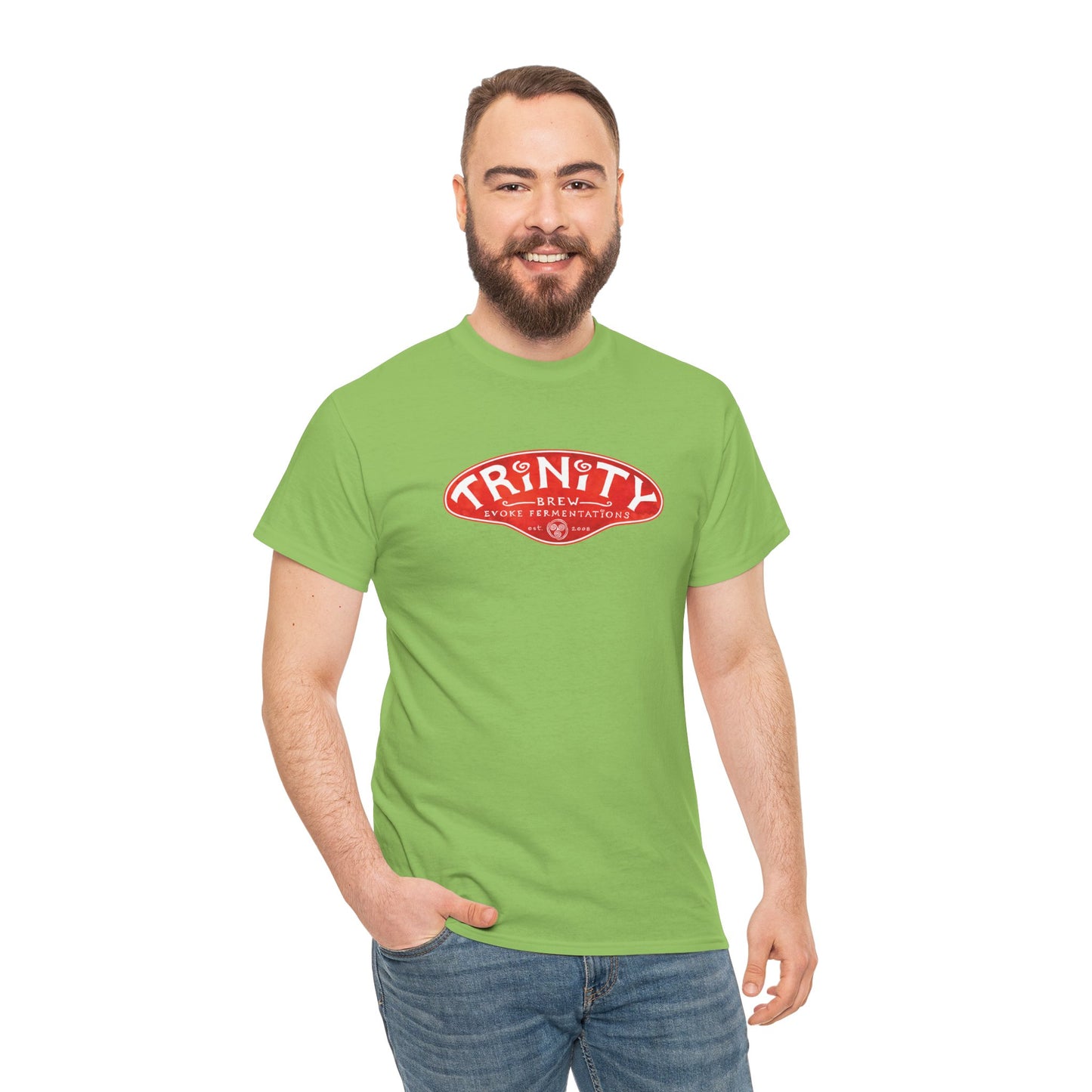 TRiNiTY Classic Logo RED - Unisex Heavy Cotton Tee