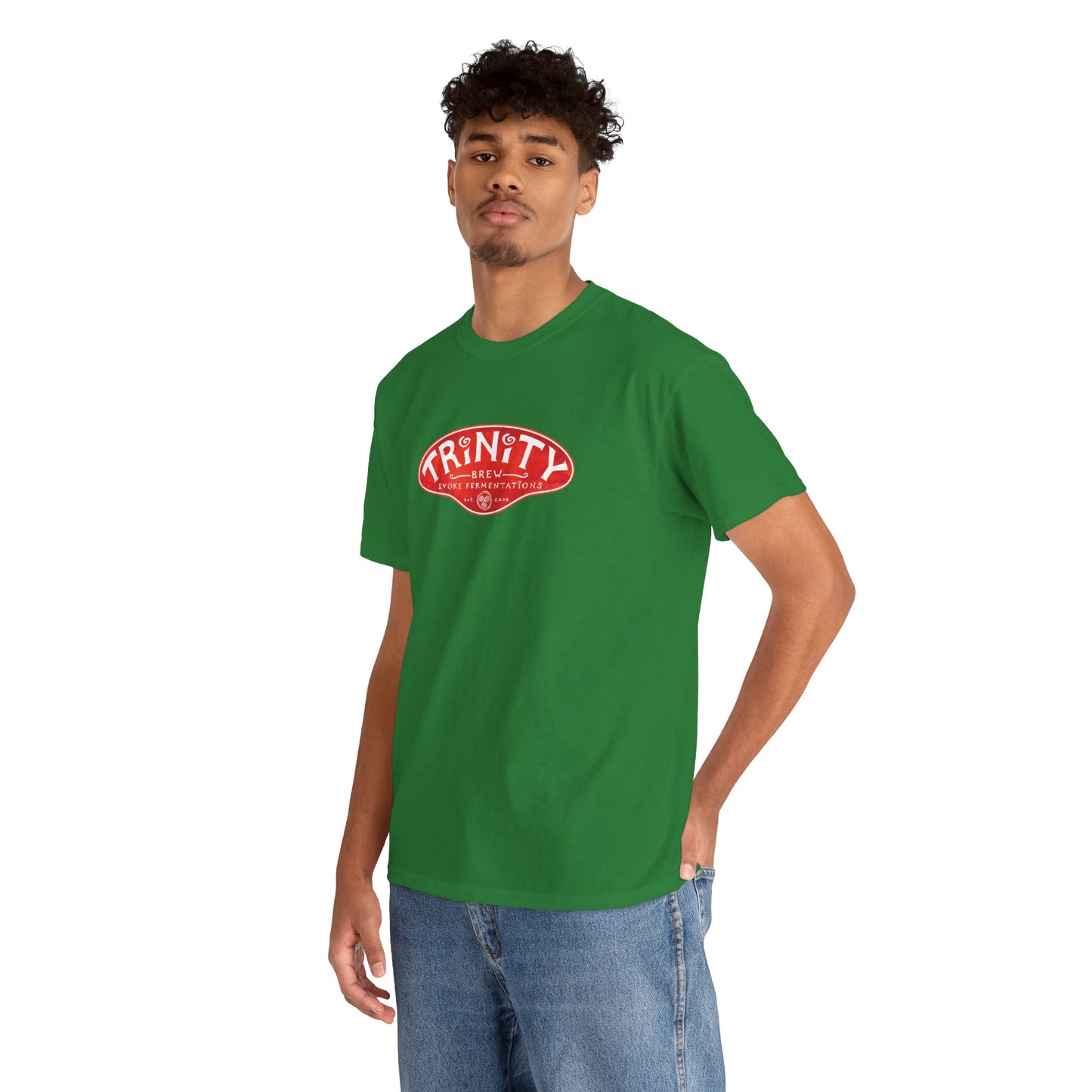 TRiNiTY Classic Logo RED - Unisex Heavy Cotton Tee