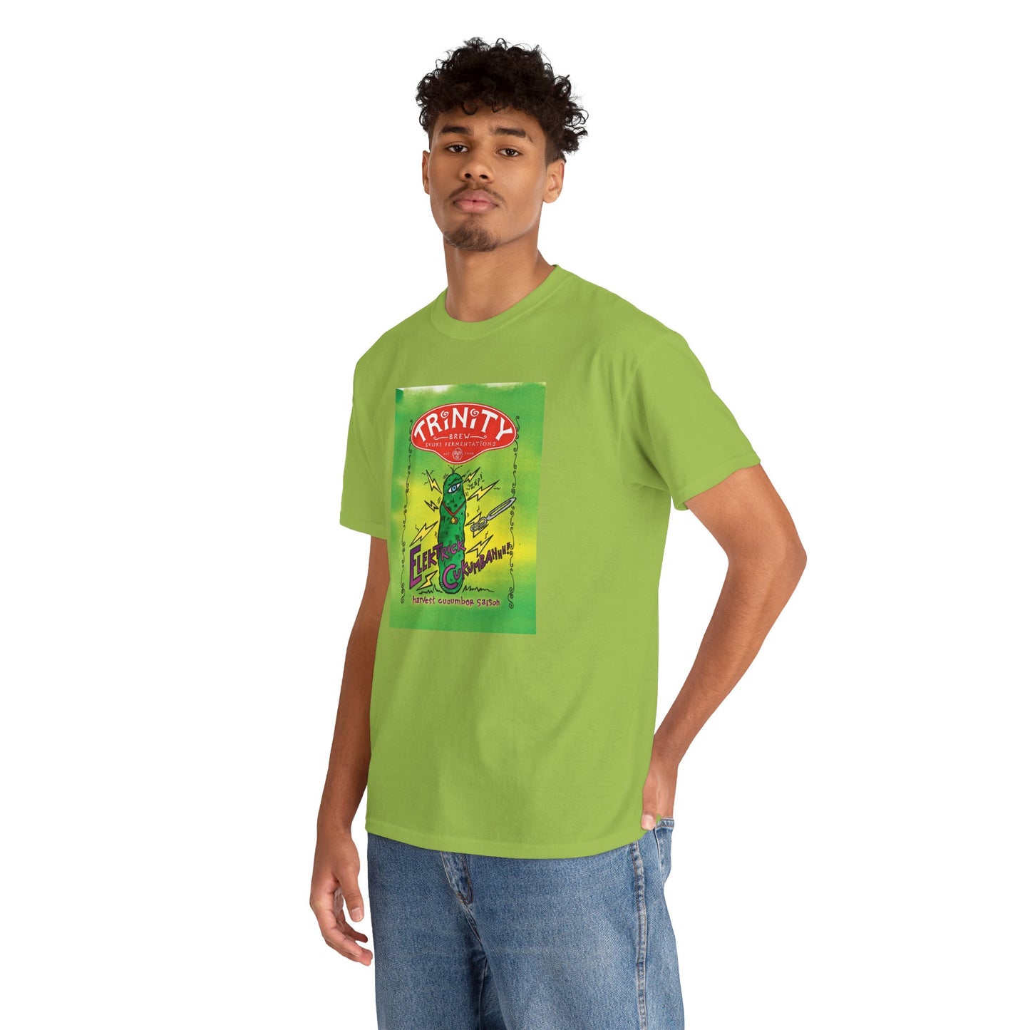 TRiNiTY Electrick Cucumbahh (Lighter Colors) - Unisex Heavy Cotton Tee