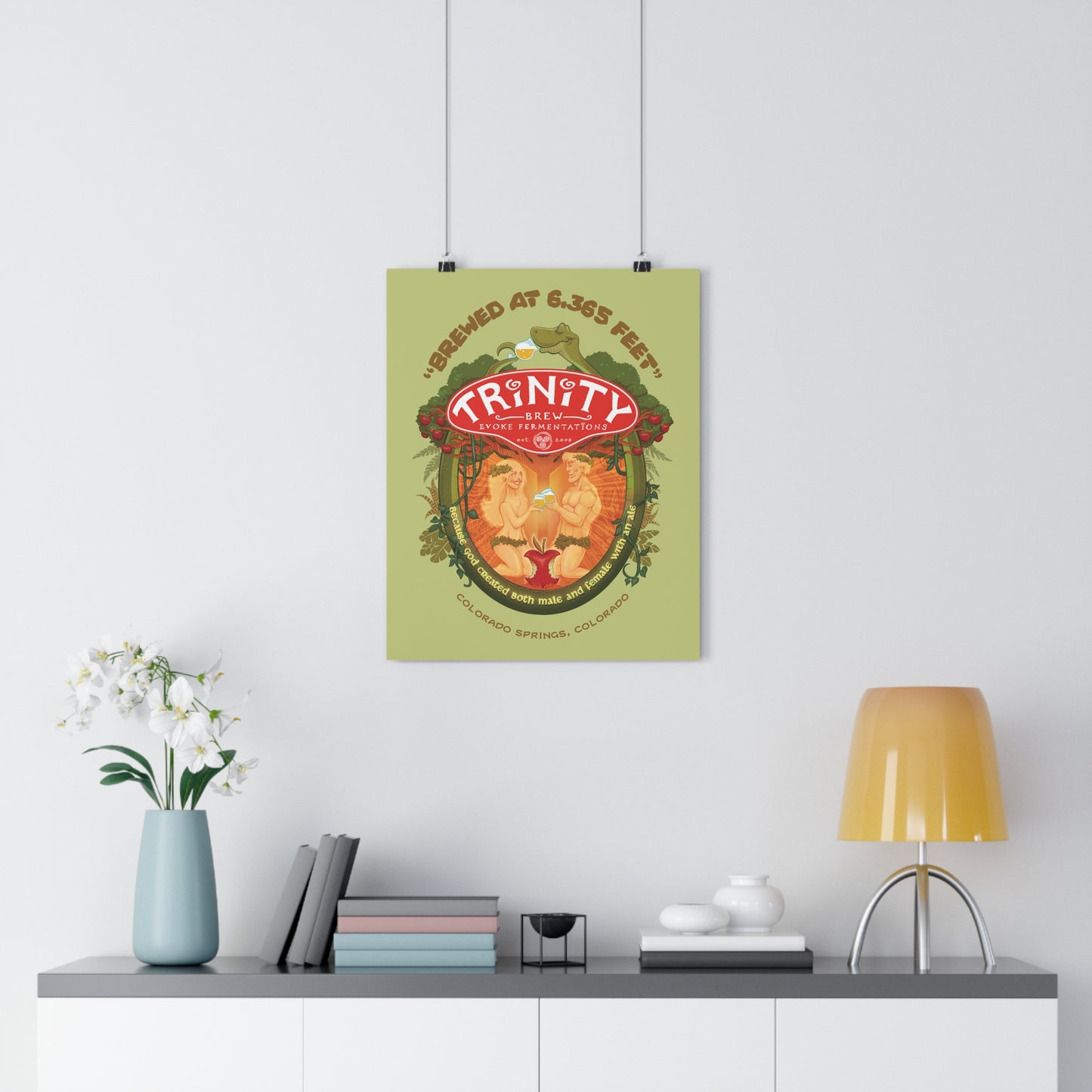 TRiNiTY Adam & Eve Original Art Poster - Giclée Art Print