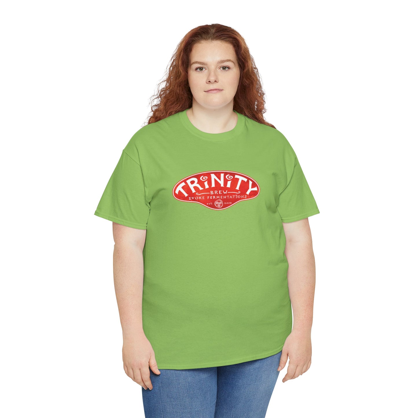 TRiNiTY Classic Logo RED - Unisex Heavy Cotton Tee