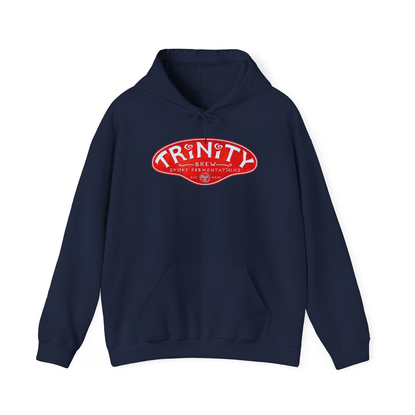 Trinity logo Front with Flo logo back Unisex Heavy Blend™ Hooded Sweatshirt