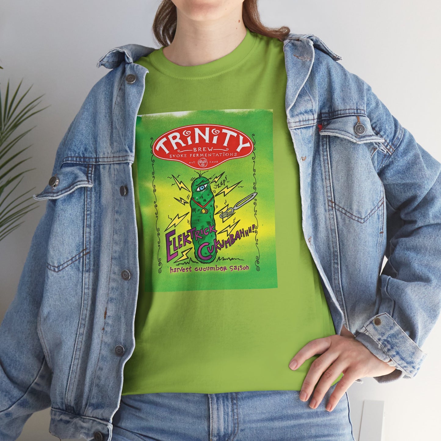TRiNiTY Electrick Cucumbahh (Lighter Colors) - Unisex Heavy Cotton Tee