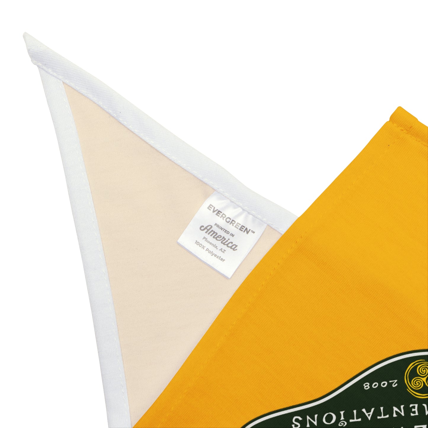 TRiNiTY Classic Logo Gold/ Green - Pet Bandana